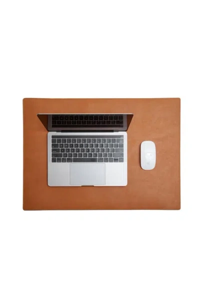 Korchmar Carter Leather Desk Pad In Brown