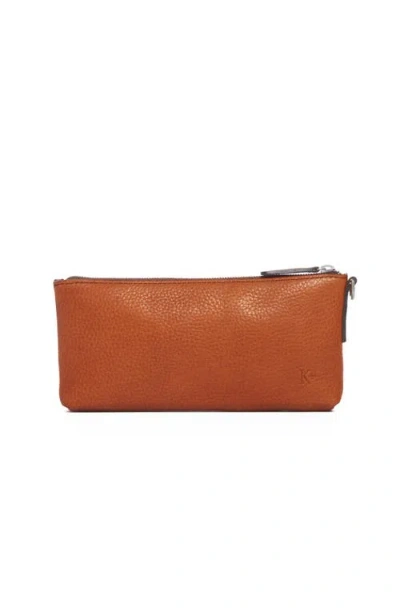 Korchmar Dillinger Leather Organizer Pouch In Brown