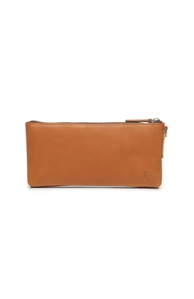 Korchmar Dillinger Leather Organizer Pouch In Brown