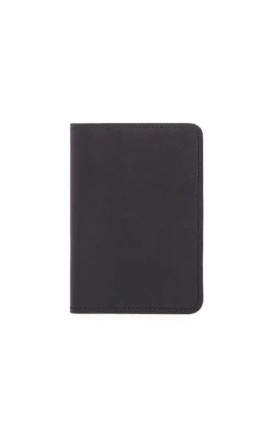 Korchmar Earhart Leather Passport Case In Black
