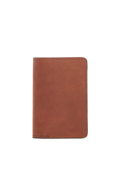 Korchmar Earhart Leather Passport Case In Brown