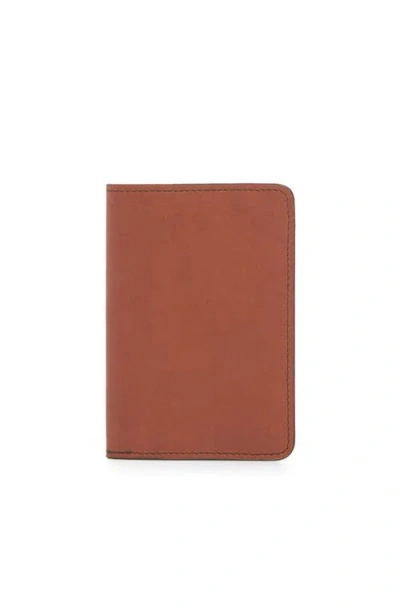 Korchmar Earhart Leather Passport Case In Brown
