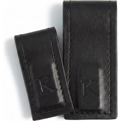 Korchmar Edison Leather Cord Wrapper In Black