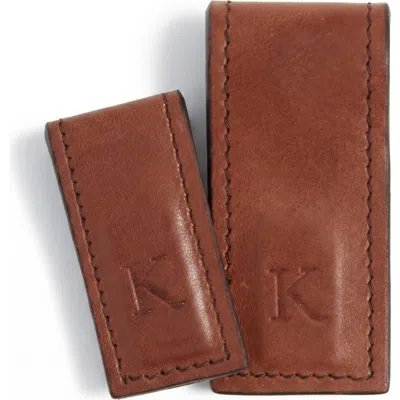 Korchmar Edison Leather Cord Wrapper In Brown