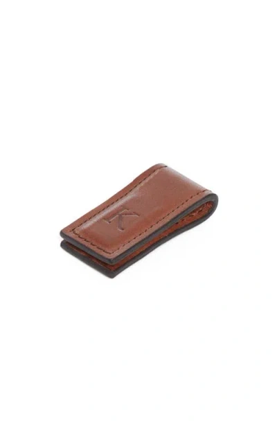 Korchmar Edison Leather Cord Wrapper In Brown