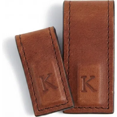 Korchmar Edison Leather Cord Wrapper In Brown