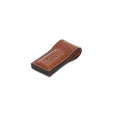 Korchmar Edison Leather Cord Wrapper In Brown