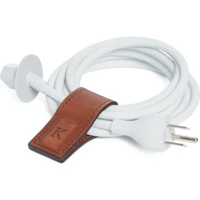 Korchmar Edison Leather Cord Wrapper In Brown