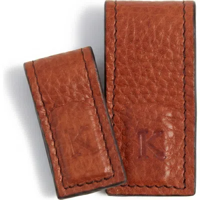 Korchmar Edison Leather Cord Wrapper In Brown