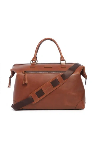 Korchmar Fulton Leather Framed Duffel In Brown