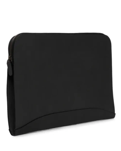 Korchmar Grant Zippered Leather Envelope In Black