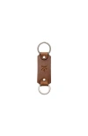 Korchmar Irwin Leather Double Loop Key Chain In Espresso
