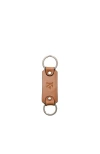 Korchmar Irwin Leather Double Loop Key Chain In Tan