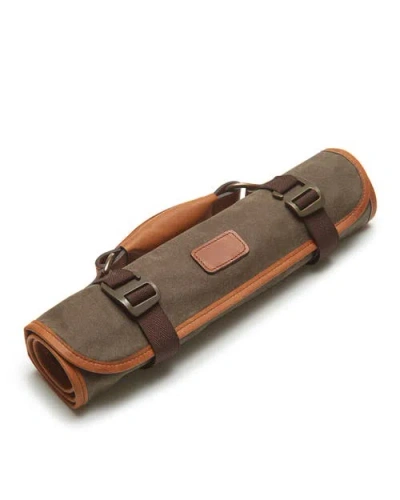 Korchmar Ramsey Waxed Canvas Tool Roll In Olive