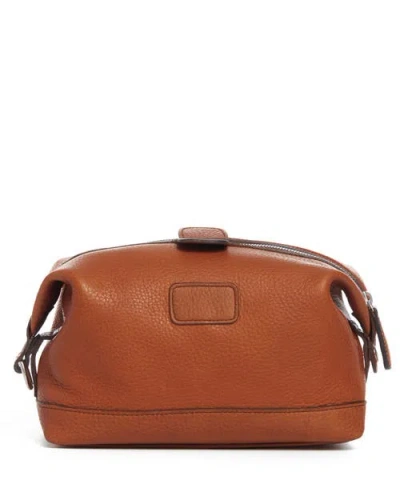 Korchmar Ryder Leather Dopp Kit In Brown