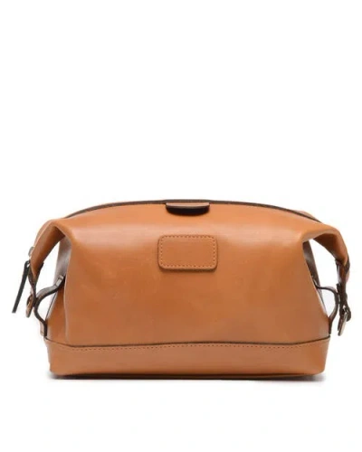 Korchmar Ryder Leather Dopp Kit In Brown