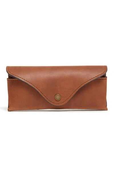 Korchmar Salvino Leather Eyeglass Case In Brown