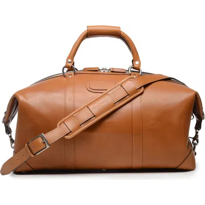 Korchmar Twain 22" Leather Weekender In Brown