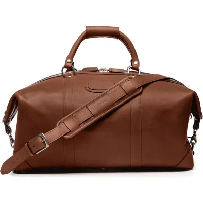 Korchmar Twain 22" Leather Weekender In Brown