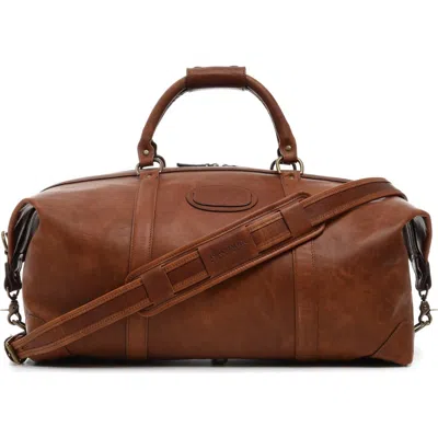 Korchmar Twain 22" Leather Weekender In Brown