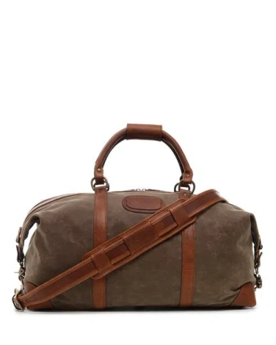 Korchmar Twain 22" Waxed Canvas Weekender In Brown