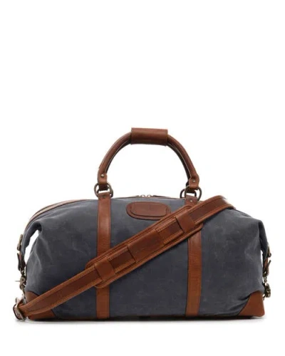 Korchmar Twain 22" Waxed Canvas Weekender In Gray
