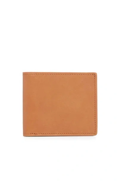 Korchmar York Ii Slim Leather Wallet In Brown