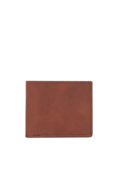 Korchmar York Ii Slim Leather Wallet In Brown