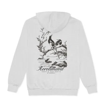 Korelimited 3456 Magpie Hoodie In Washed Grey In White