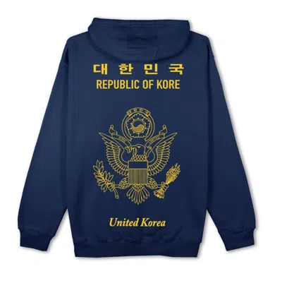 Korelimited Blue Kr-am Passport Hoodie In Navy