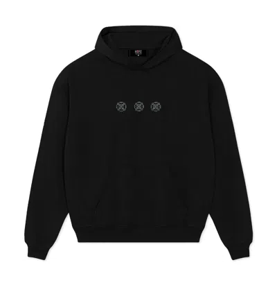 Korelimited Flower Line Arm Hoodie In Black