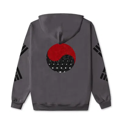 Korelimited Grey Taeguk Kr-am Hoodie In Shadow In Gray