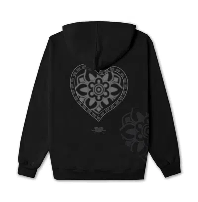 Korelimited Hidden Heart Hoodie In Black