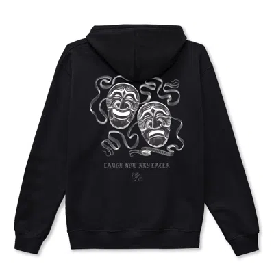 Korelimited Laugh Now Kry Later Zip Up Hoodie In Black