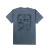 Korelimited Men's Blue East Sea Tour Tee In Washed Denim In Blue