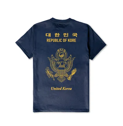 Korelimited Men's Blue Kr-am Passport Tee In Navy