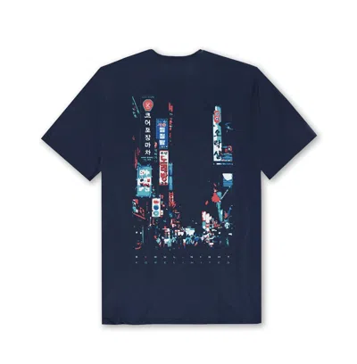 Korelimited Men's Blue Seoul Night Tee In Navy