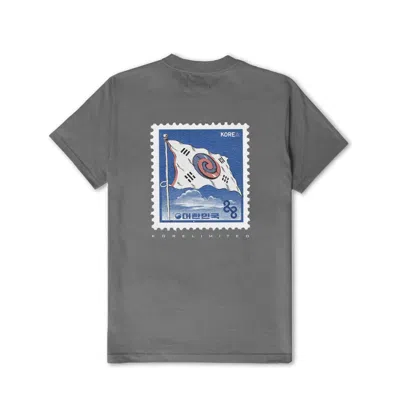 Korelimited Men's Grey 1882 Flag Stamp Tee In Cement In Gray