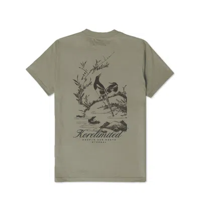 Korelimited Men's Grey 3456 Magpie Tee In Faded Cement In Green
