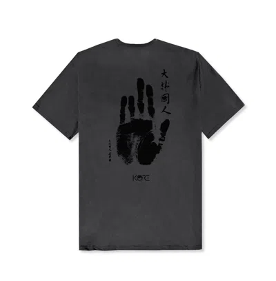Korelimited Men's Grey Ahn Handprint Tee In Shadow In Gray