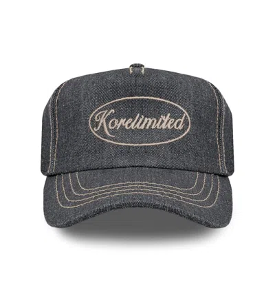 Korelimited Men's Grey  Denim Hat In Black In Gray