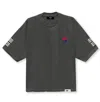 Korelimited Men's Grey Trigram Drop Shoulder Tee In Shadow In Gray