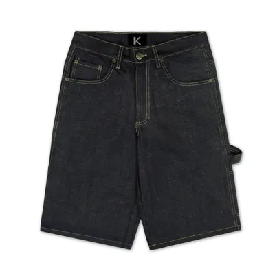 Korelimited Men's Kore Carpenter Shorts In Granite Blue In Black