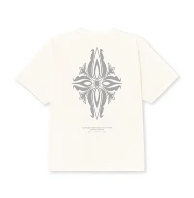 Korelimited Men's Neutrals Tapyeong Flower Tee In Cream In White