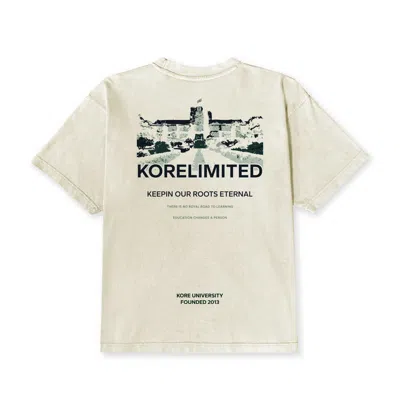 Korelimited Men's White Kore University Tee In Cream In Neutral