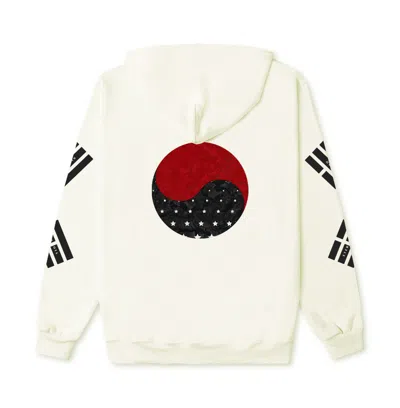 Korelimited Neutrals Taeguk Kr-am Hoodie In Cream In White