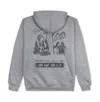 Korelimited Woodcutter And The Fairy Half Zip Up Hoodie In Heather Grey In Gray