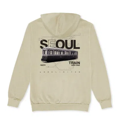 Korelimited Yellow Seoul Train Hoodie In Oatmeal