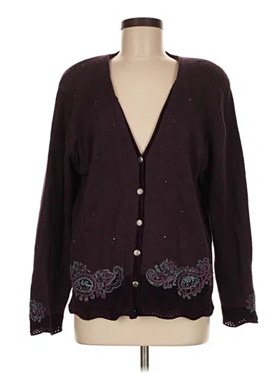 Pre-owned Koret Cardigan Sweater In Purple