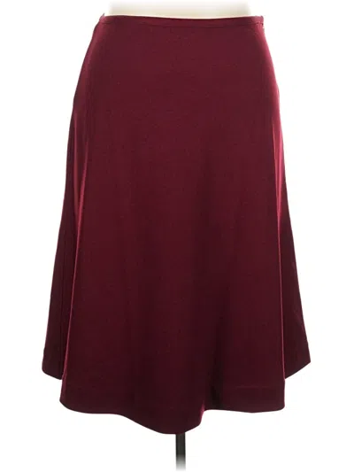 Pre-owned Koret Formal Skirt In Burgundy